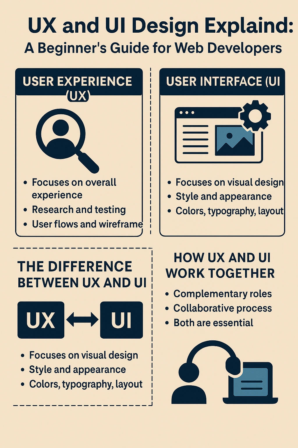 UX and UI Design Guide for Web Development Beginners